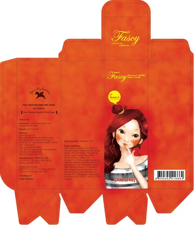 Image Of Carton (Fascy Moisture Bomb Hand Cream Grapefruit Carton)